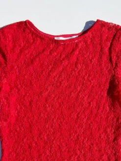 Alex Lace Tee - Tomato Lace -Fashion Shop IMG 3788 lisa says gah prefall red tee