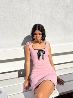 Colette Dress - Pink 15 Colette Dress - Pink -Fashion Shop IMG 3938 les miss bow pink dress