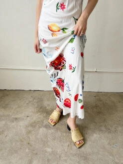 Ganni Smock Kitten Heel Mule - Gold -Fashion Shop IMG 3960 ganni sandals gold