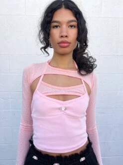 Ballet Top - Pink -Fashion Shop IMG 4021 les miss ballet top pink