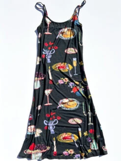 Sofia Slip Dress - Set The Table Caviar -Fashion Shop IMG 4122 lisa says gah table dress black1