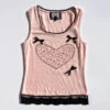 Betsey Top - Pink -Fashion Shop IMG 4482 les miss bow tank pink