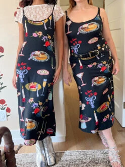 Sofia Slip Dress - Set The Table Caviar -Fashion Shop IMG 4679 lisa says gah table dress black