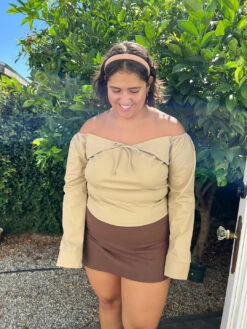 Iris Top - Toast Twill 19 Iris Top - Toast Twill -Fashion Shop IMG 4787 lisa says gah prefall khaki top