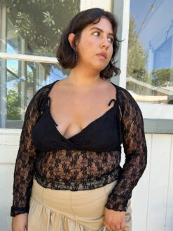 Francine Top - Caviar Lace -Fashion Shop IMG 4844 lisa says gah prefall top black