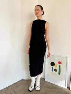 Valentina Midi Dress - Black -Fashion Shop IMG 4893 gil rodriguez valentina dress black