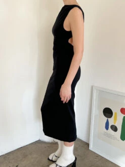 Valentina Midi Dress - Black -Fashion Shop IMG 4901 gil rodriguez valentina dress black