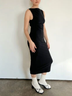 Valentina Midi Dress - Black -Fashion Shop IMG 4918 gil rodriguez valentina dress black