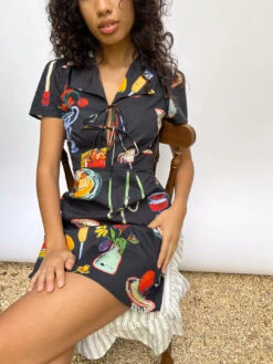 Alexa Shirtdress - Set The Table Caviar -Fashion Shop IMG 4943 lisa says gah table dress mini black