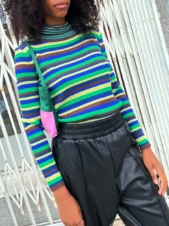 Davis Turtleneck - Lazuli Stripe -Fashion Shop IMG 5191