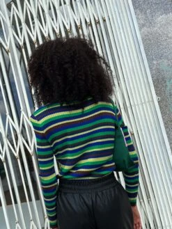 Davis Turtleneck - Lazuli Stripe -Fashion Shop IMG 52052