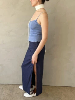 The Long Cami - Dusty -Fashion Shop IMG 5233 cou cou cami blue