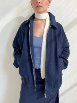 Beau Bomber Jacket - Navy