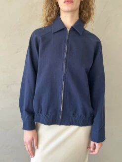 Beau Bomber Jacket - Navy -Fashion Shop IMG 5316 nia beau bomber jacket navy