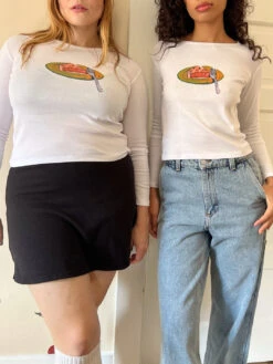 Dana Long Sleeve Tee - Pie Slice -Fashion Shop IMG 5388 lisa says gah table pie tee