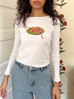 Dana Long Sleeve Tee - Pie Slice