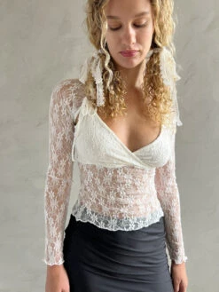 Francine Top - Swan Lace