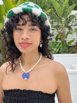 Checkered Bucket Hat - Ponderosa -Fashion Shop IMG 5524 memorial day crochet hat green