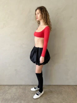 El Tigre Chiquito Crop Top - Tomate 9 El Tigre Chiquito Crop Top - Tomate -Fashion Shop IMG 5547 gil rodriguez crop top red