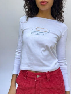 Dana Long Sleeve Tee - Butter -Fashion Shop IMG 5687 lisa says gah table butter tee