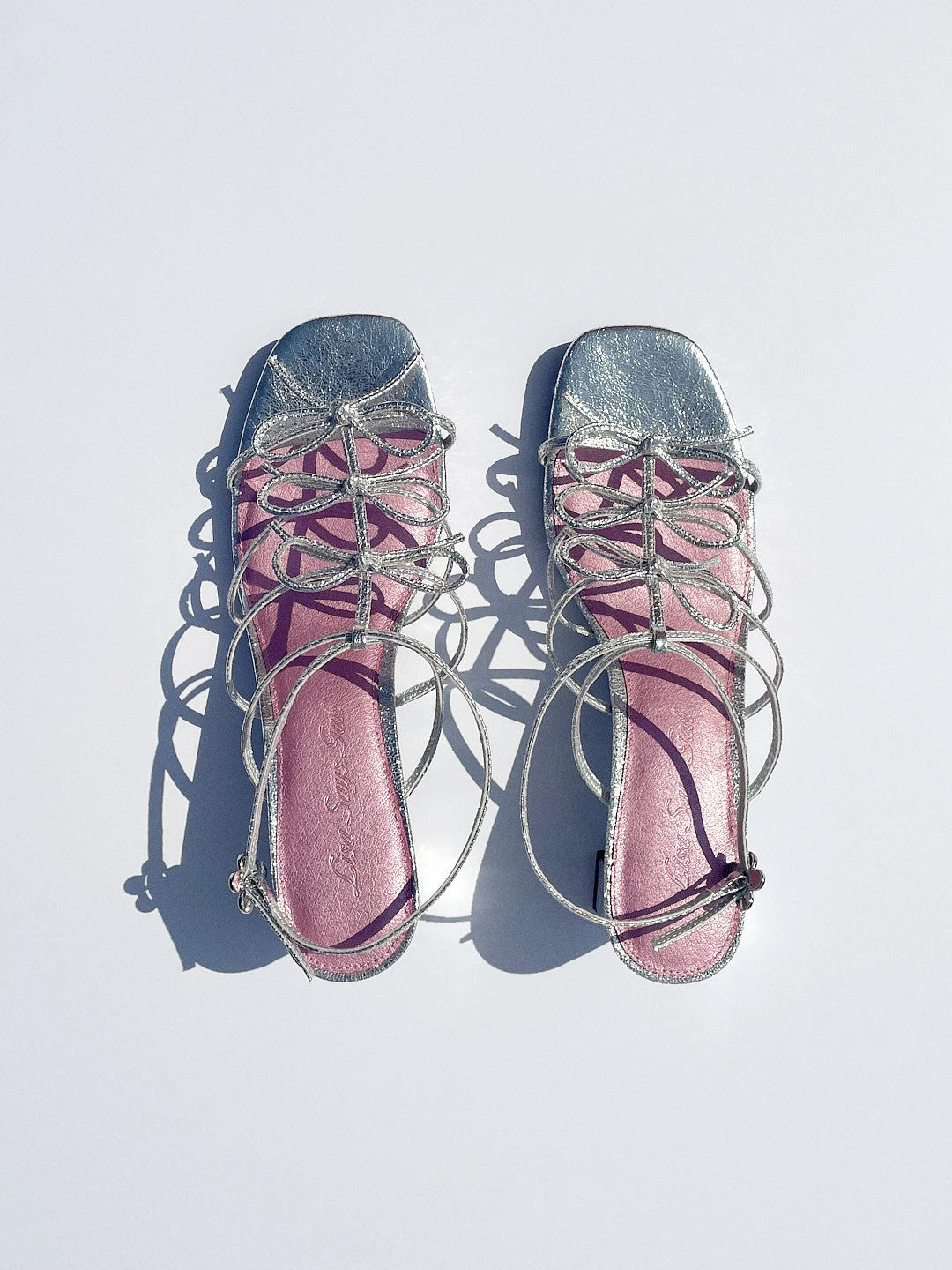 Carrie Bow Sandal - Silver/Pink 11 Carrie Bow Sandal - Silver/Pink - Image 9