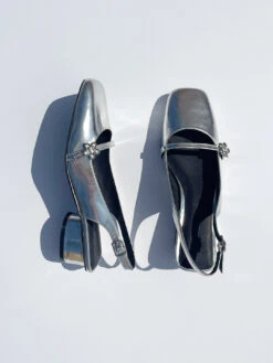 Mackie Heel - Silver -Fashion Shop IMG 5733 lisa says gah shoe mackie silver