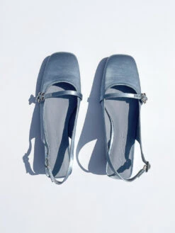 Mackie Heel - Powder Satin -Fashion Shop IMG 5768 lisa says gah shoe mackie blue