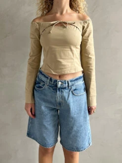 Iris Top - Toast Twill 23 Iris Top - Toast Twill -Fashion Shop IMG 5835 lisa says gah top khaki