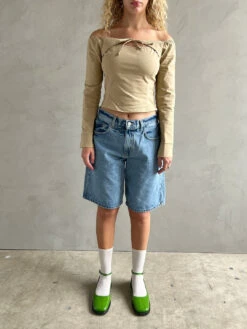 Iris Top - Toast Twill 21 Iris Top - Toast Twill -Fashion Shop IMG 5847 lisa says gah top khaki