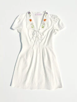 Alexa Shirtdress - Flower Bouquet -Fashion Shop IMG 5854 lisa says gah dress white