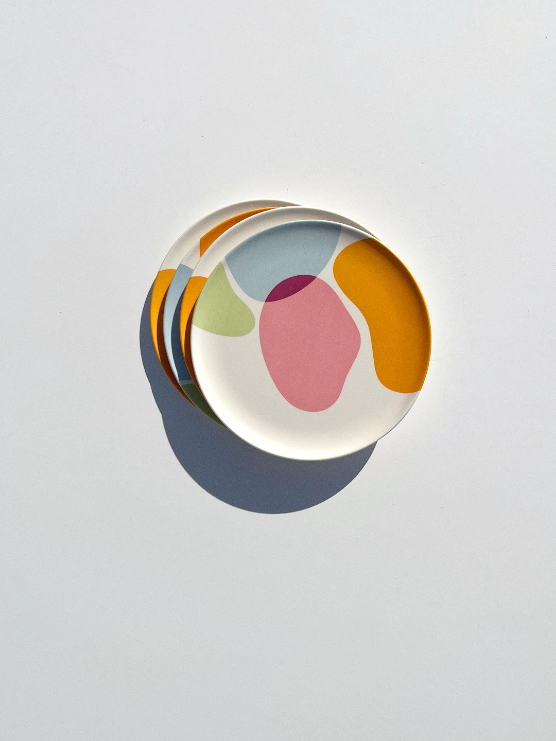 Bamboo Salad Plate Set - Boulders 4 Bamboo Salad Plate Set - Boulders - Image 2