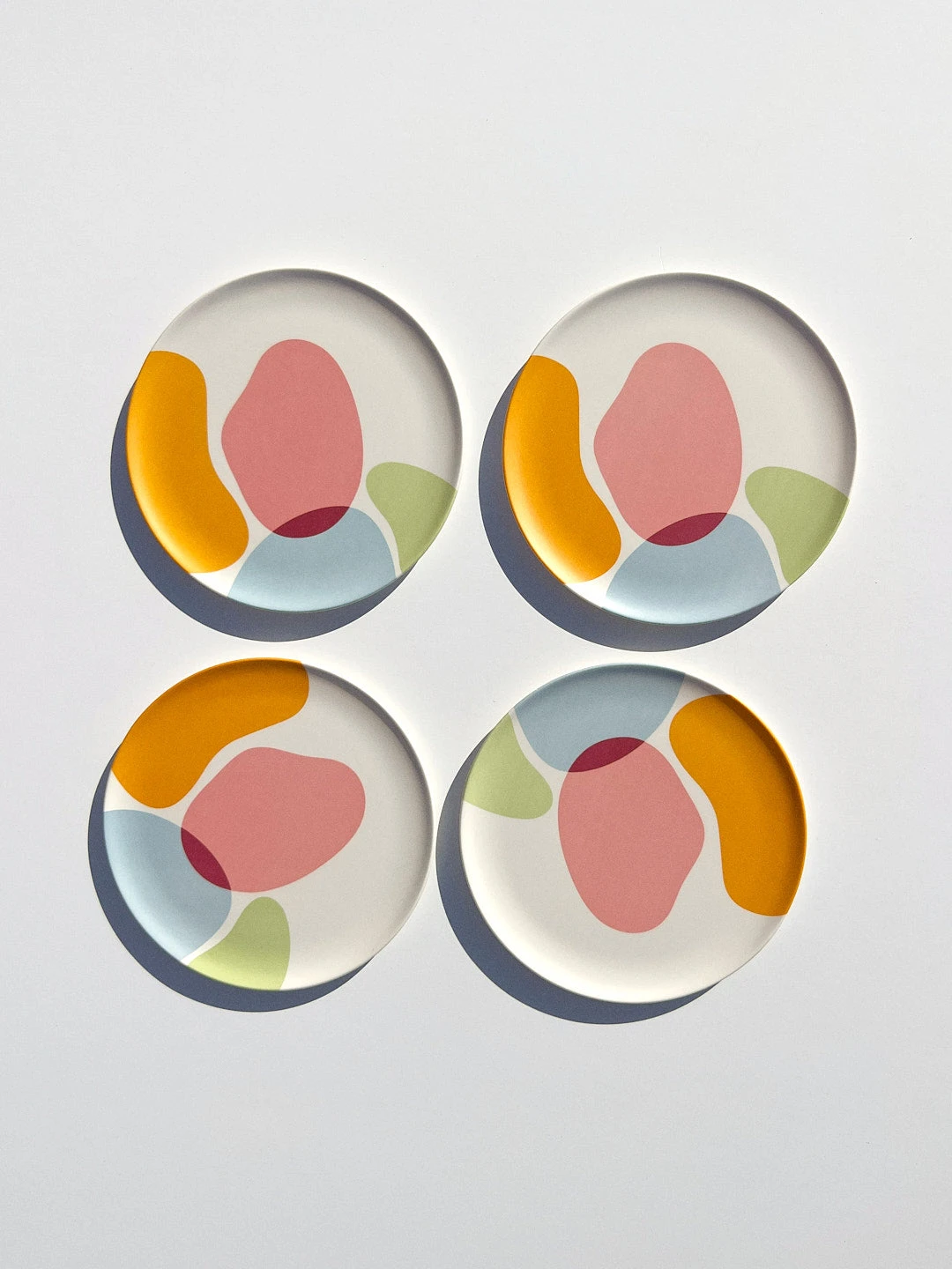 Bamboo Salad Plate Set - Boulders 5 Bamboo Salad Plate Set - Boulders - Image 3