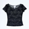 Lace Fresa Tee - Black -Fashion Shop IMG 6045 gil rodriguez