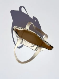 Small Heavyweight Canvas Tote - Black/ White Gingham 11 Small Heavyweight Canvas Tote - Black/ White Gingham -Fashion Shop IMG 6215 baggu tote bag gingham