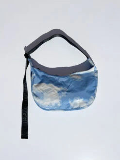 Medium Nylon Crescent Bag - Clouds -Fashion Shop IMG 6255 baggu shoulder bag cloud