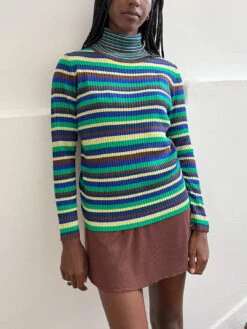 Davis Turtleneck - Lazuli Stripe -Fashion Shop IMG 6602 crop