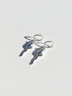 Silver Rat Hoop - Silver -Fashion Shop IMG 6909 lisa says gah rat earrings silver