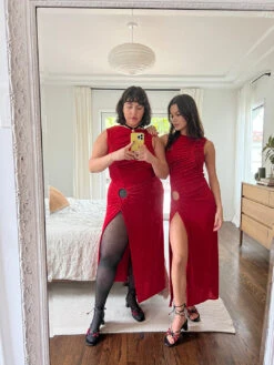 Savannah Cinch Dress - Red Slinky -Fashion Shop IMG 7068 lisa says gah bisou savannah dress