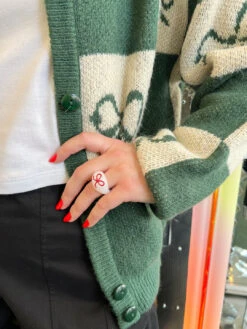 Glass Bow Ring - White/Red 18 Glass Bow Ring - White/Red -Fashion Shop IMG 7110 lisa says gah arden