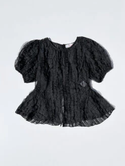Petra Blouse - Black Ruffle -Fashion Shop IMG 7140 lisa says gah blouse black ruffle
