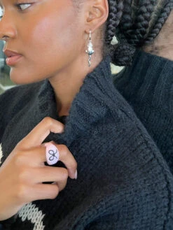 Silver Rat Hoop - Silver -Fashion Shop IMG 7267 lisa says gah arden 2f10fb30 bcc4 458b b88c 6609d2a0a34b