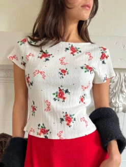 Alex Tee - Pointelle Bouquet