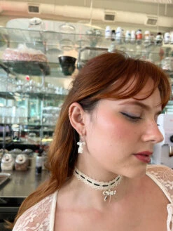 Glass Rat Hoops - Black/White 13 Glass Rat Hoops - Black/White -Fashion Shop IMG 7300 lisa says gah arden