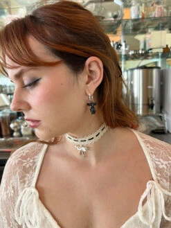 Glass Rat Hoops - Black/White 12 Glass Rat Hoops - Black/White -Fashion Shop IMG 7304 lisa says gah arden