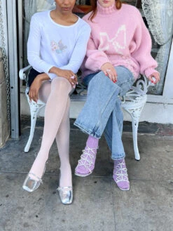 Carrie Bow Sandal - Silver/Pink -Fashion Shop IMG 7332 lisa says gah arden