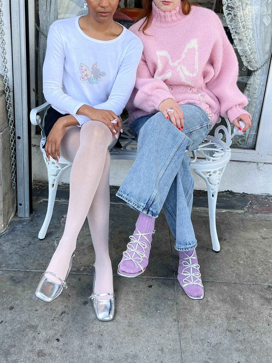 Carrie Bow Sandal - Silver/Pink 7 Carrie Bow Sandal - Silver/Pink - Image 5