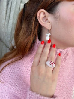 Glass Rat Hoops - Black/White 11 Glass Rat Hoops - Black/White -Fashion Shop IMG 7335 lisa says gah arden