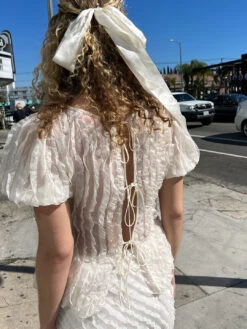 Petra Blouse - Cloud Ruffle