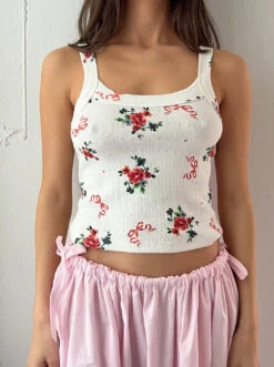 Harley Tank - Pointelle Bouquet