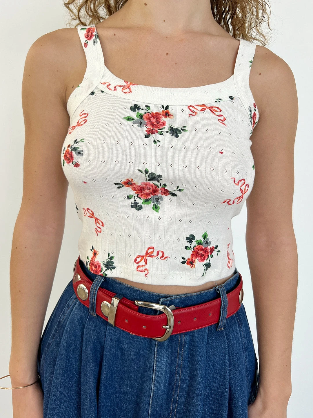 Harley Tank - Pointelle Bouquet 5 Harley Tank - Pointelle Bouquet - Image 3